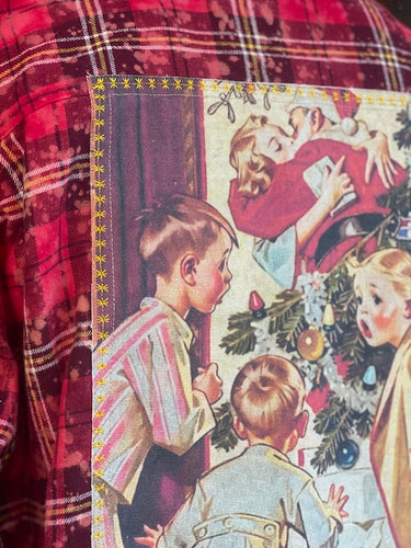 I Saw Mommy Kissing Santa Claus Art Flannel